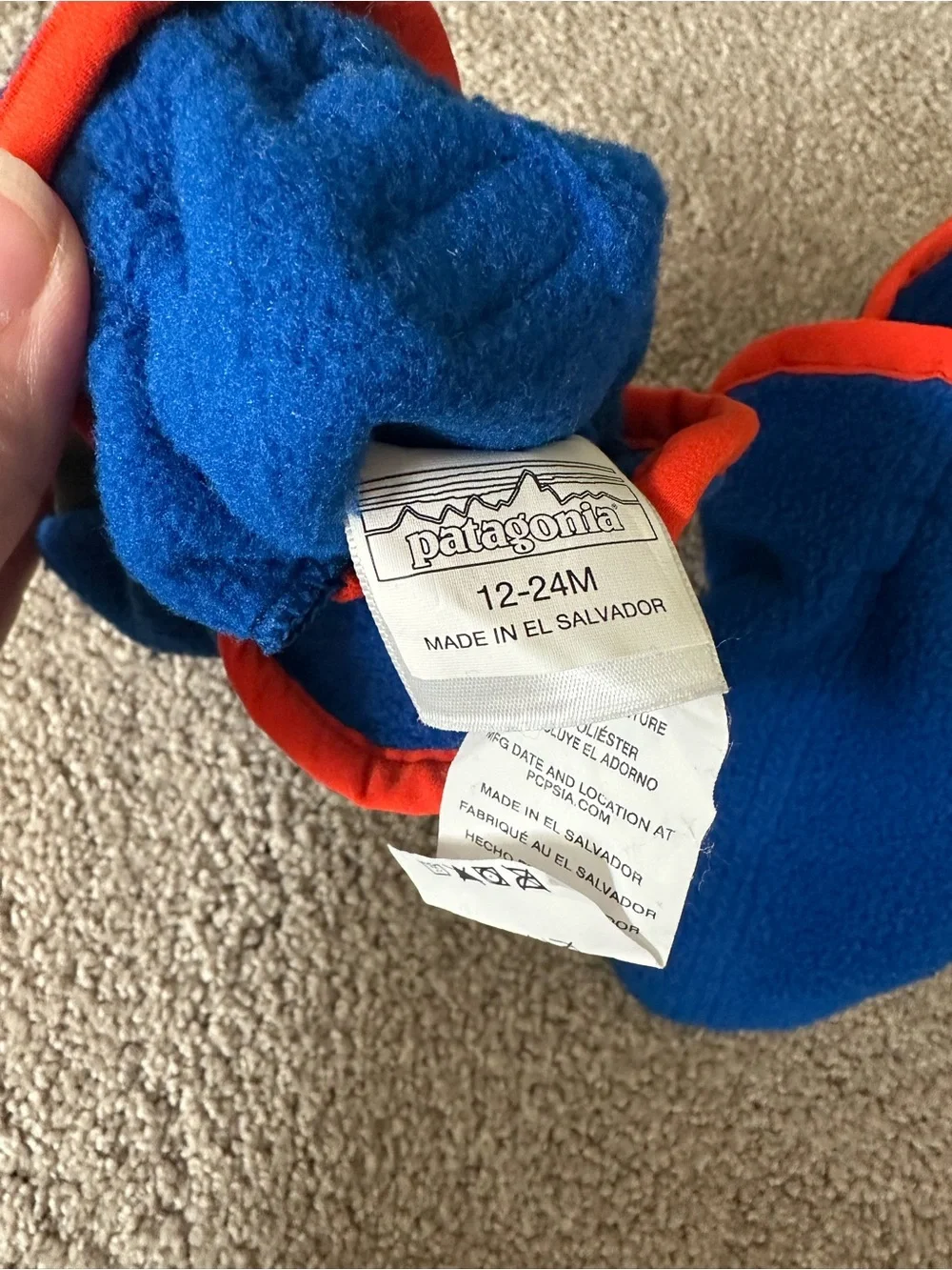 Patagonia Baby 12-24mo Synchilla Fleece Booties